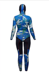 PoloSub Womens Open Cell Blue Camo Wetsuit 3.5mm