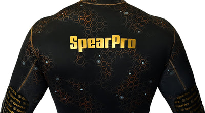 SpearPro Golden Cabrilla Mens Wetsuit - 5mm Titanium Lined
