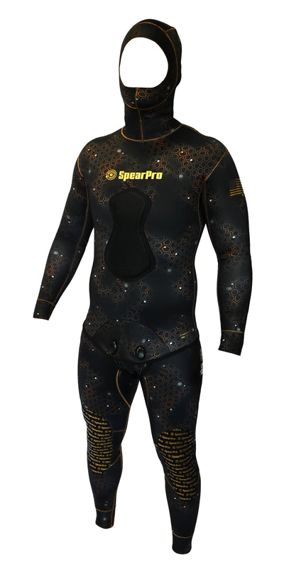 SpearPro Golden Cabrilla Mens Wetsuit - 2mm Titanium Lined