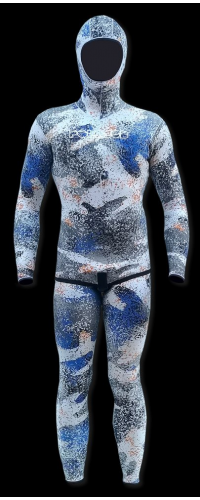 PoloSub DOUBLE LINED Snow Camo Men's Wetsuit 3.5mm
