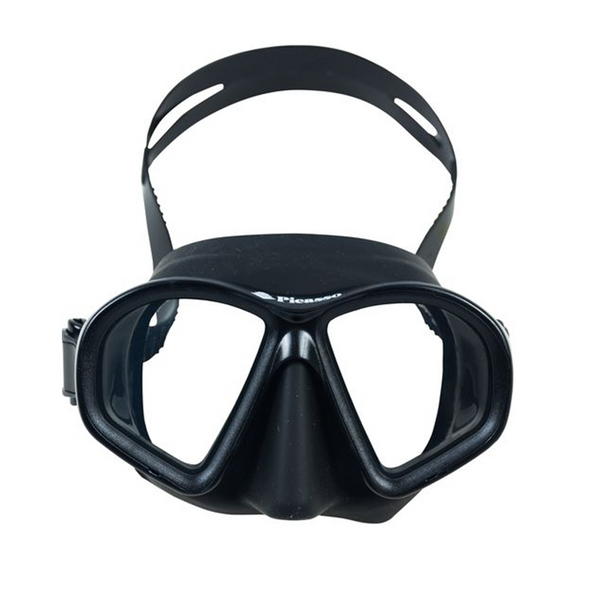 Riffe Frameless Black Mask and Snorkel Combo