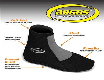 Argos Stealth Shorty Booties 2mm | Spearfishing Experts