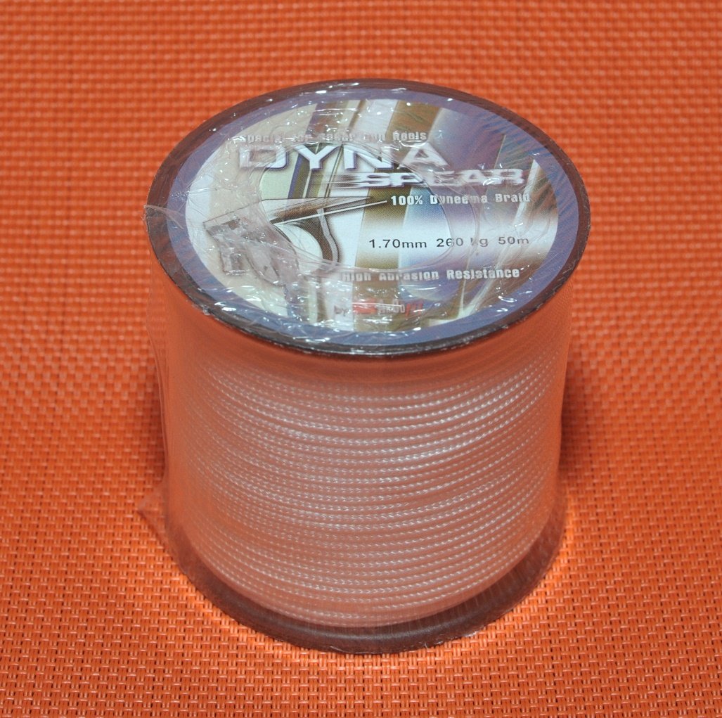 Dyna Spear wishbone Line Spool -2.10mm White 8 meters